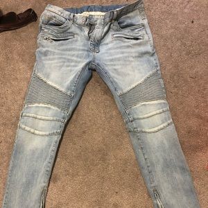 Men’s tapered biker Jeans